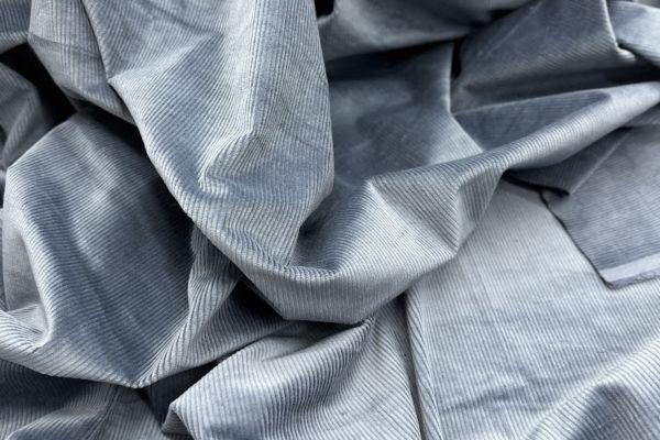 Вельвет Серо-Голубой с лайкрой